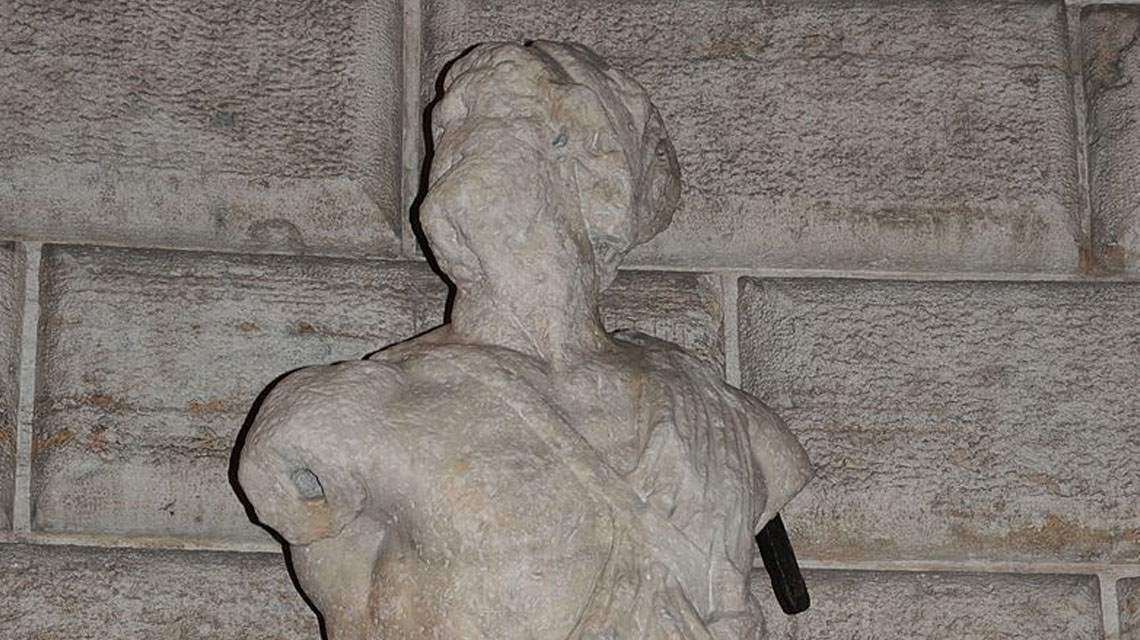 Dettaglio statua Pasquino Roma